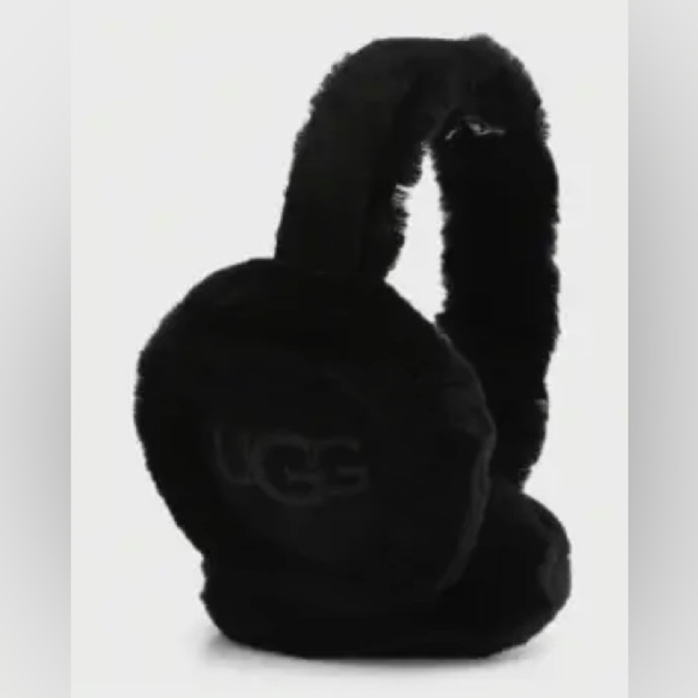 UGG embroidered sheepskin shearling earmuffs